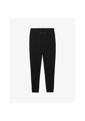 Mens Reiss Premier Drawstring-Waist Stretch-Jersey Jogging Bottoms