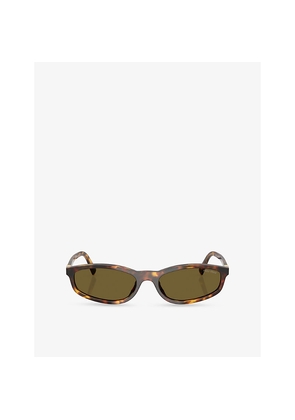 Womens Miu Miu Mu A06S Oval-Frame Acetate Sunglasses
