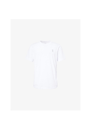 Mens On Train-T Graphic Brand-Print Stretch-Woven T-Shirt