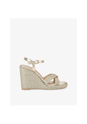 Womens KG Kurt Geiger Phoebe Woven Wedge Sandals