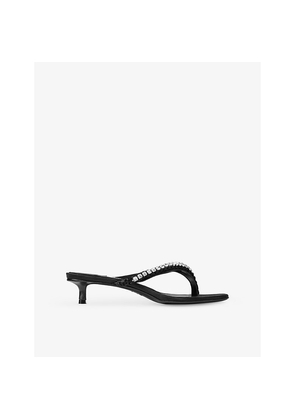 Womens Jimmy Choo Dila 35 Leather Heeled Sandals