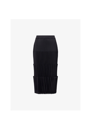 Womens CFCL Accordion Pleated Knitted Midi Skirt