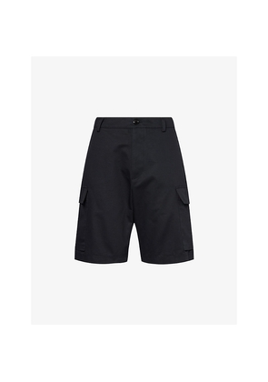 Mens Marni Patch-Pocket Straight-Leg Cotton Shorts