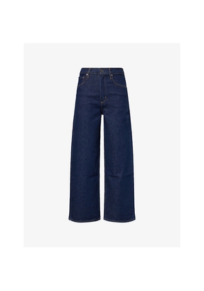 Womens Agolde Ren Wide-Leg Stretch-Denim Jeans