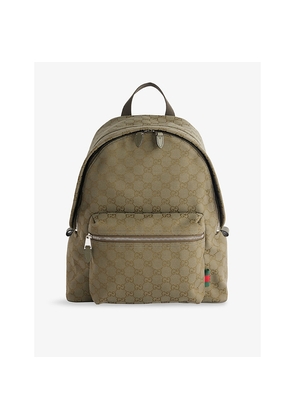 Mens Gucci Gg-Monogram Medium Canvas Backpack