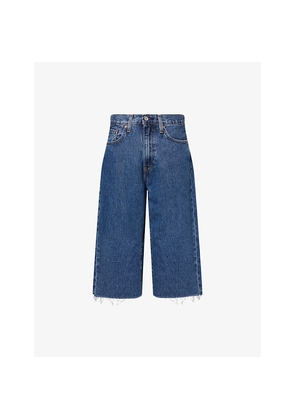 Womens Levis 478 Baggy Capri Denim Shorts