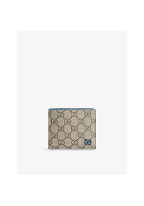 Mens Gucci Gg-Monogram Bi-Fold Canvas Wallet
