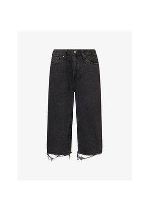 Womens Levis 478 Baggy Capri Denim Shorts