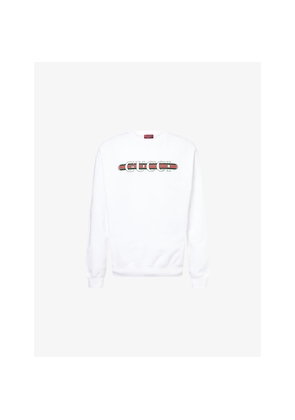 Mens Gucci Logo-Print Relaxed-Fit Cotton-Jersey Sweatshirt