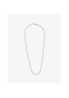 Mens Commonlines Rope Chain 925 Sterling Silver Necklace