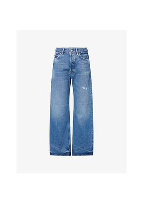 Womens Acne Studios Vintage Blue Flared-Leg Denim Jeans
