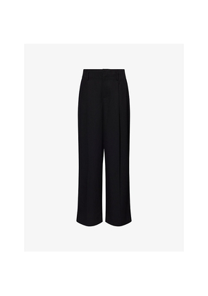 Womens Vince Tailored Pleated Woven Trousers