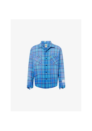 Mens Gallery Dept Marley Flannel Checked Cotton Shirt