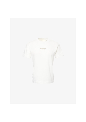 Womens Fear Of God Essentials Embossed-Branding Round-Neck Cotton-Blend T-Shirt