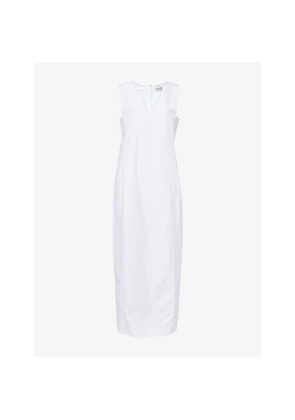 Womens Khaite Avery Sleeveless Cotton Maxi Dress