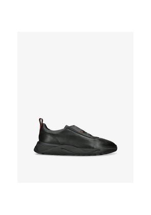 Mens Santoni Innova Leather Low-Top Trainers