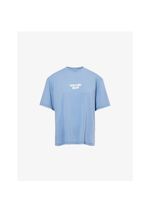 Womens Adanola Bold Vintage Logo-Print Cotton-Jersey T-Shirt