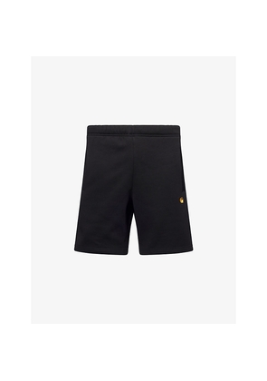 Mens Carhartt WIP Logo-Embroidered Relaxed-Fit Cotton Sweat Shorts