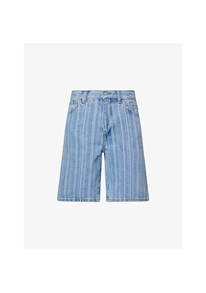 Womens Carhartt WIP Rylan Striped Denim Shorts
