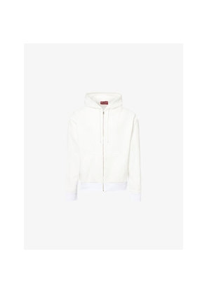 Mens Gucci Logo-Embossed Zipped Woven Hoody