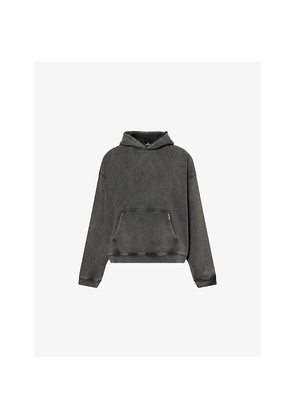 Mens Represent Initial Boxy Logo-Embellished Cotton Hoody