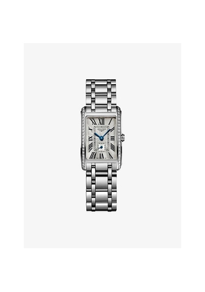 Mens L5.255.0.71.6 Longines Dolcevita Stainless-Steel and 0.386ct Diamond Quartz Watch