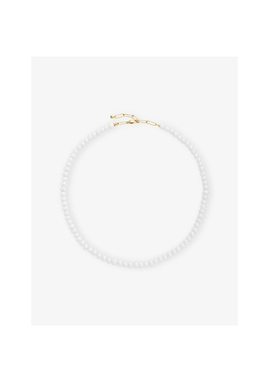 Womens Monica Vinader Nomade 18ct Yellow Gold Vermeil and Pearl Necklace