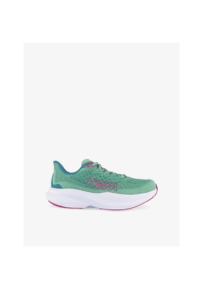 Womens Hoka Mach 6 Woven Low-Top Trainers
