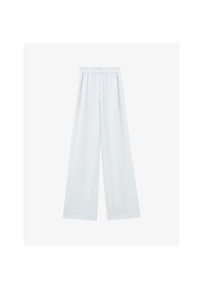 Womens Joseph Hulin Wide-Leg Mid-Rise Silk-Crepe Trousers