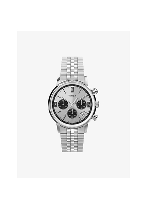 Mens Timex Tw2W10400 Marlin Chronograph Tachymeter Stainless-Steel Quartz Bracelet Watch