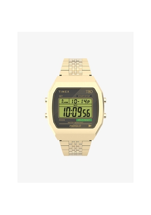 Mens Timex Tw2V74300 T80 Steel Gold-Toned Stainless-Steel Bracelet Watch