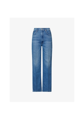 Womens Mother Tunnel Vision Sneak High-Rise Denim Jeans