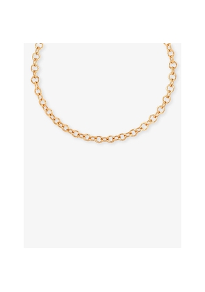 Womens Astrid & Miyu Molten Link 18ct Yellow Gold-Plated Brass Chain Necklace