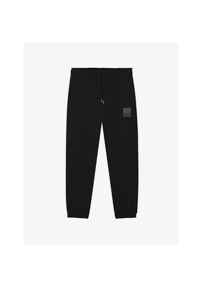Mens Hugo Logo-Print Regular-Fit Cotton Jogging Bottoms