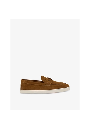 Mens Christian Louboutin Chambeliboat Suede Boat Shoes