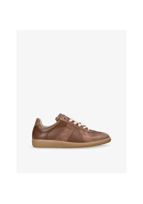 Womens Maison Margiela Replica Panelled Leather Trainers
