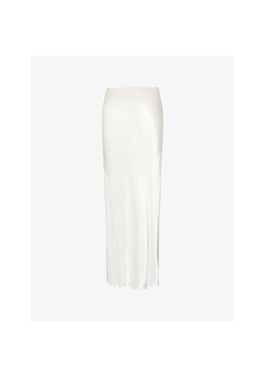 Womens Dissh Charli Semi-Sheer Satin Maxi Skirt