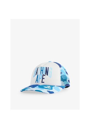 Mens A Bathing Ape Camo Nyc Woven Baseball Cap
