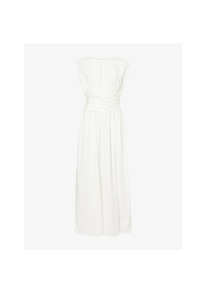 Womens 4th & Reckless Harper Sleeveless Cotton-Poplin Maxi Dress