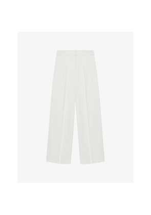Womens Loewe Mid-Rise Straight-Leg Stretch-Jersey Trousers