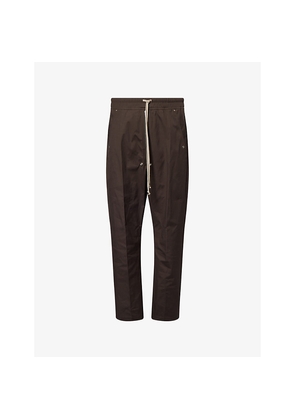 Mens Rick Owens Bela Straight-Leg Cotton Trousers
