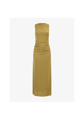 Womens Sir Cascina Twisted-Neckline Jersey Midi Dress