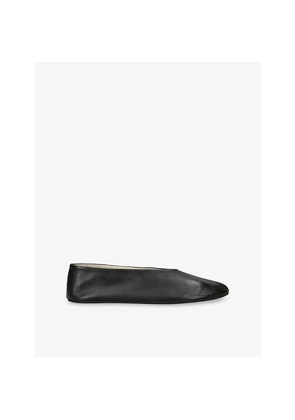 Womens The Row Stella Leather Slipper