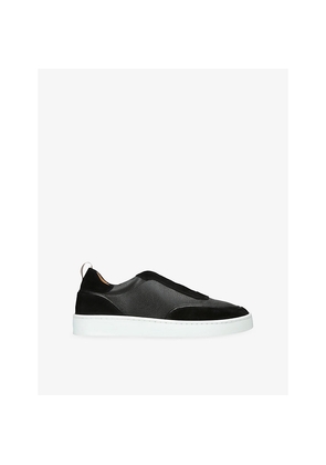 Mens Aurelien Leisure Leather and Suede Low-Top Trainers