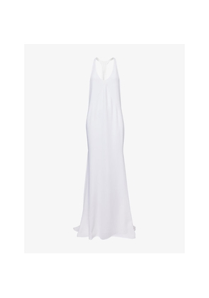 Womens Jacquemus Marcel Scoop-Neck Stretch-Woven Maxi Dress