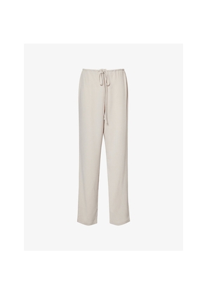 Womens Tove Terri Straight-Leg Wool-Blend Trousers
