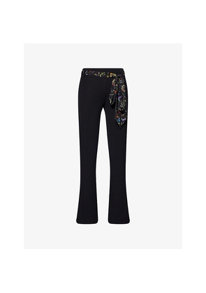 Womens Siedres Notre Flared Knitted Trousers