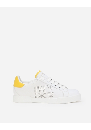 Dolce & Gabbana Calfskin Portofino Sneakers - Woman Sneakers Multicolor 40