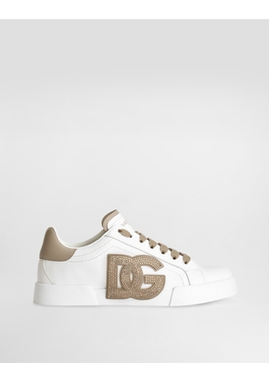 Dolce & Gabbana Calfskin Portofino Light Strobel Sneakers - Woman Sneakers White 36.5