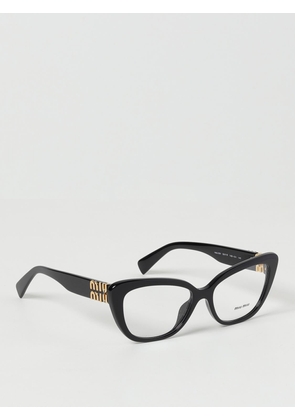 Miu Miu acetate eyeglasses with logo on the temples